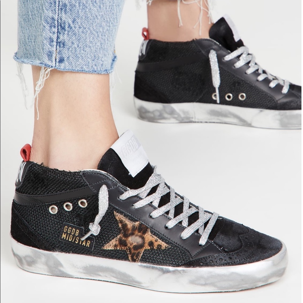 black Mid star cheetah 36 box dust bag passport